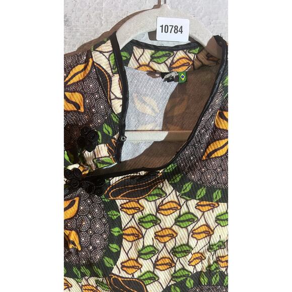 FARM Rio Green & Yellow Printed Mini Dress - Picture 3 of 15